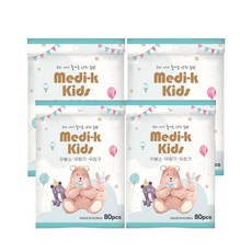 medik 孩童牙線棒, 4個, 80入