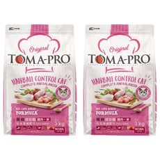 TOMA-PRO 優格 成幼貓 化毛高纖配方 乾飼料, 雞肉 + 米, 3kg, 2袋