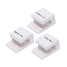 MONACO OLIVE 免打孔夾式牙膏管架, 單一顏色, 3個