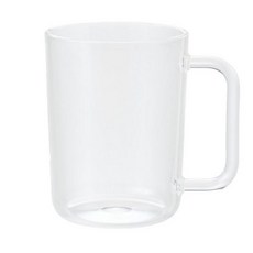 MUJI 無印良品 壓克力漱口杯 附把手 85 x 65mm, 1個, 透明