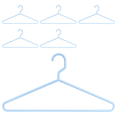 AXIS 艾克思 台灣製掛頭可旋轉日式塑膠衣架 41.5cmx21cm, 藍色, 1組