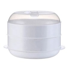 Hayang Living B007 雙層微波爐蒸鍋 中, 1個, 混色