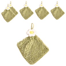 雞蛋花擦手巾 25 x 25cm -柔軟吸水速乾廚房擦手巾, 1條, 6條