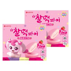 LOTTE 樂天 收服!迷你寶聯名草莓麻糬派 隨機出貨 10包入, 2盒, 250g