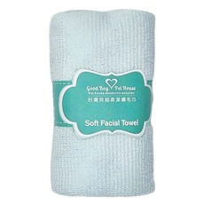 GBPH 好寶貝 寵物超柔潔膚巾 小毛巾, 30 x 30cm, 粉藍色, 1條, 30x30cm