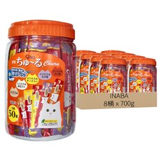 INABA CIAO 肉泥條, 雞肉綜合海陸, 700g, 8桶