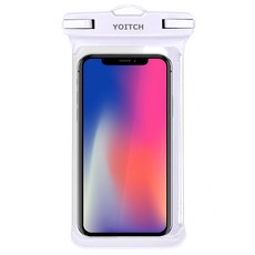Yoitch 防水手機袋+掛繩, 白色的, 1個