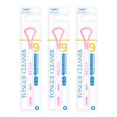 Open Space 軟式矽膠舌苔清潔器 粉紅色, 3個, 18g