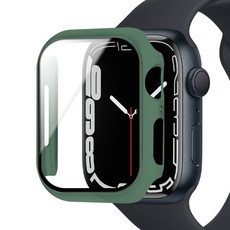 아이몰 애플워치 9H 강화유리 풀커버 프레임 케이스, 미드나잇 그린, 1개 헬스_건강식품/건강/의료용품 반품 최저가 5,450원