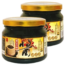 弘益 100%純黑芝麻醬禮盒 嚴選黑芝麻 純天然無添加 古法低溫石磨, 1組