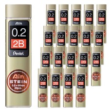 펜텔 아인슈타인 샤프심 2B C272W, 0.2mm, 20개