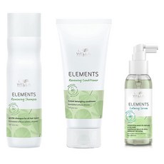 WELLA PROFESSIONAL Elements Renewing Shampoo 250ml + Conditioner 200ml + Calming Serum 100ml 套組, 1套