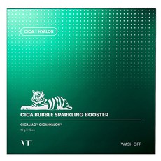 VT COSMETICS 老虎積雪草泡泡面膜, 10片, 1盒
