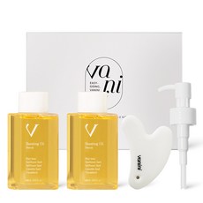 vanini 孕婦禮物套組 賦活油 100ml x 2入 + 刮痧板 + 精油壓頭組合, 1個, 200ml