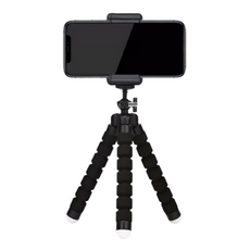 예담소 2세대 문어발 셀카봉 삼각대 + 홀더 세트, 블랙, 1세트