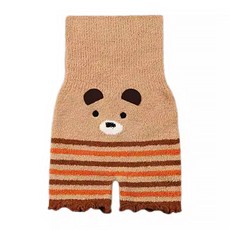 高腰肚圍褲, 條紋棕小熊