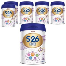 Wyeth 惠氏 S-26 鉑臻 Pro2 幼兒成長配方奶粉 3號 1~3歲, 800g, 6罐