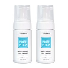 PUREMELLOW 綠洲泡沫潔面乳 純淨溫和, 100ml, 2個