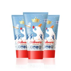 카가 유아용 무불소 치약 딸기향, 50ml, 3개