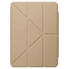 MAGEASY FACET 全方位支架透明背蓋保護套, 奶茶色, 1個