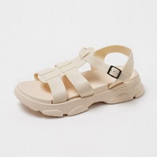 CHAAKAN SHOES 女款Pauline厚底漁夫涼鞋 SDLTR2h1417, 象牙白, 235