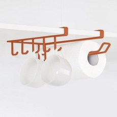 Reborn.J 廚房紙巾 料理工具 多功能掛架, 1個, 橘色