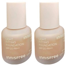 INNISFREE 輕薄透服貼粉底液 SPF20 PA++ 30ml, 21C, 2瓶