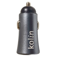 kolin 歌林 2.4A快速車用充電器 58 x 24 x 24mm 15g, KEX-DLCA09, 黑色