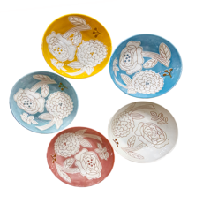 美濃燒 碗禮盒5件組, 多色, 1組