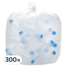 에버크린팩 배접 뽑자 분리수거 쓰레기봉투 유백, 300개, 40L