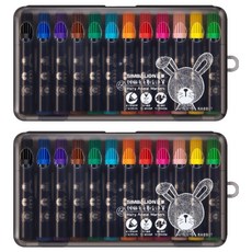 SIMBALION 雄獅 毛毛獸彩色筆, 黑色握柄, 2盒