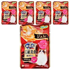 unicharm pet 銀湯匙 三星美食 美味極致肉凍貓餐包, 鮪魚 + 鯛魚 + 鰹魚, 35g, 5包