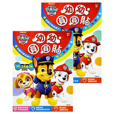 PAW PATROL 汪汪隊立大功 幼幼圓圓貼 3歲以上適用 2本, 平裝書