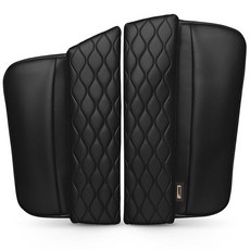 AIMBAN BMW 雙開式S型中央扶手墊, 摩登黑, 1套