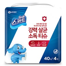 Scott 清潔紙巾 40張, 4包