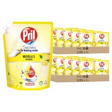Pril 淨麗 小蘇打高效洗碗精檸檬 補充包, 1L, 20包