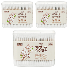 comet 白樺木棉花棒 僅供外用, 3盒, 350支