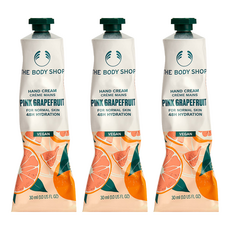 더바디샵 핑크 그레이프후룻 핸드 크림, 30ml, 3개