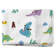 HABABY BED 台灣製造極致呵護魔豆毯禮盒, 恐龍樂園 白色