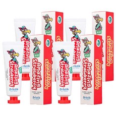 Bristik 兒童含氟KLS牙膏, 4個, 50g