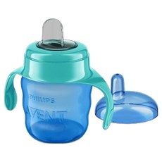 PHILIPS 飛利浦 AVENT 新安怡 矽膠吸嘴雙柄學習杯, 隨機出貨, 1個