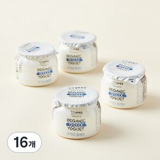 상하목장 유기농 그릭요거트 무가당 플레인, 80g, 16개