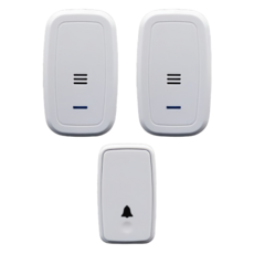 LongPing 一對二自發電無線門鈴 NS350A，無線設計，100米遠距，45首音樂, 1個