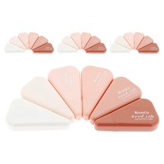 그라데이션 삼각 수정테이프 6종 x 2p 세트, 로즈핑크, 4세트