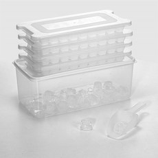 comet 廚房冰塊盒 36格 4入 + 儲存盒 1入 + 冰勺 1入 組, 單一顏色, 1個