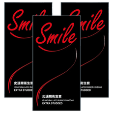 Smile 史邁爾 衛生套 粗顆粒型, 3個, 12個裝