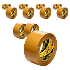 Sinil Tape 輕包裝封箱膠帶 48mm x 80m, 黃色, 15個