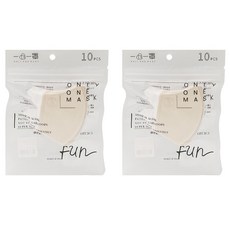 Only One Mask 一心一罩 3D親子款 幼幼(9.5 x 9.5cm), 經典香草, 10片, 2包