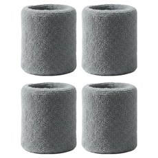 마라나타노바 스포츠 타올 손목밴드, 그레이, 4개