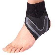 舒適運動腳踝護帶 雙腳組, 3套, 黑色